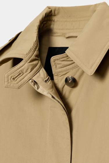 TRENCH MATELASSÉ CEINTURE ZW COLLECTION - Marron clair de Zara - Image 6