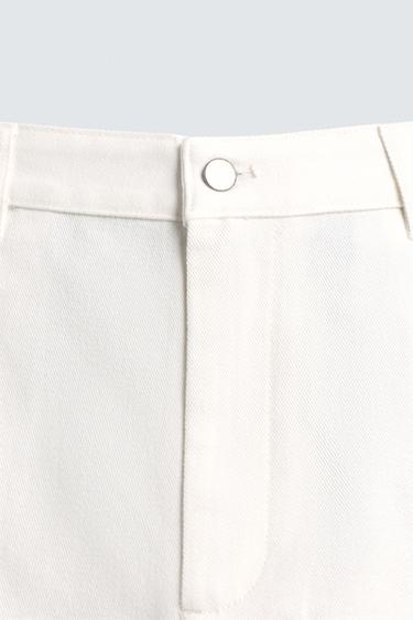 SHORT COUPE DÉCONTRACTÉE - Blanc de Zara - Image 9