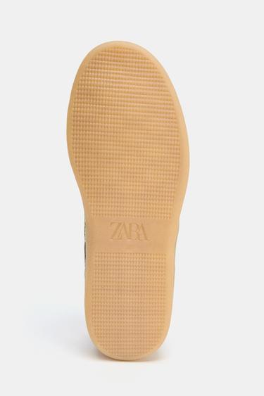 TENNIS DE SPORT AVEC PIÈCES ET MATIÈRES VARIÉES - Vert kaki de Zara - Image 8