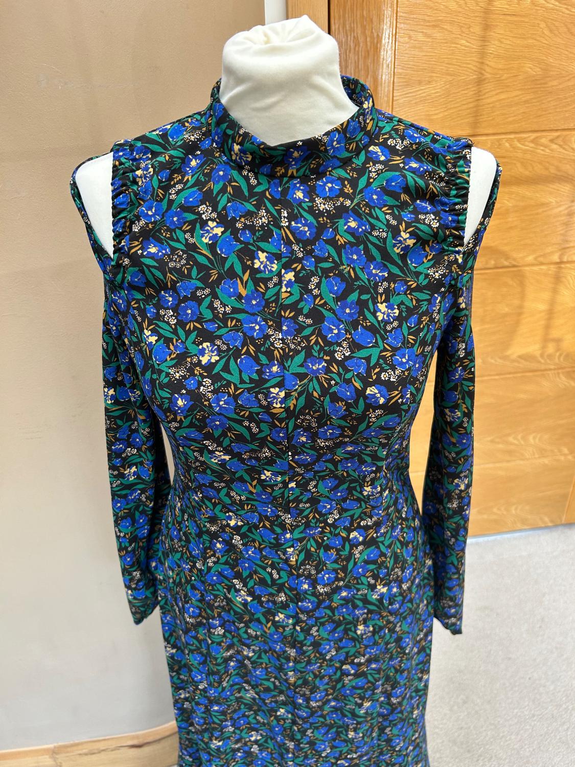 FLORAL-PRINT CUT-OUT DRESS - Image 5