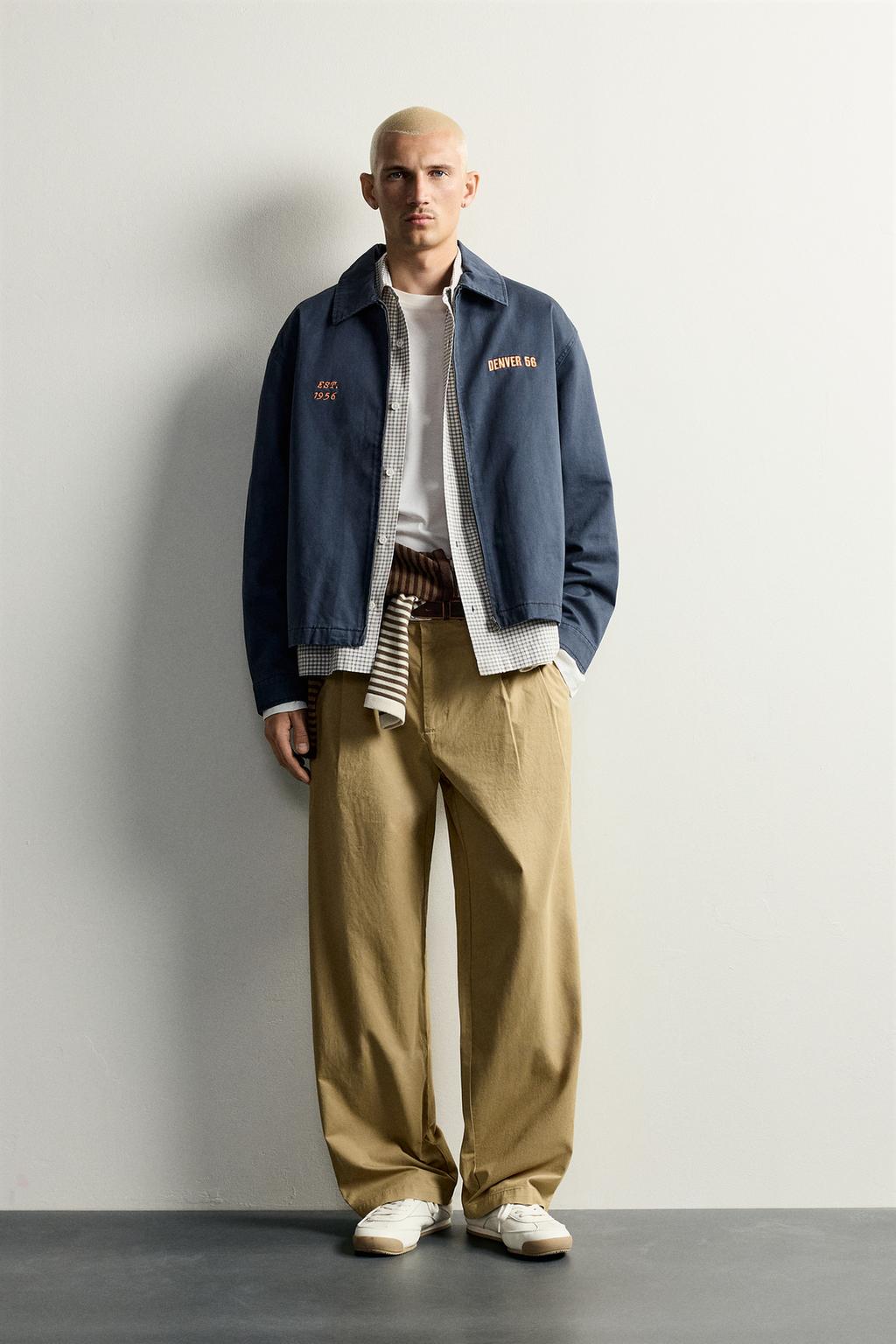 RELAXED FIT EMBROIDERED PATCH JACKET