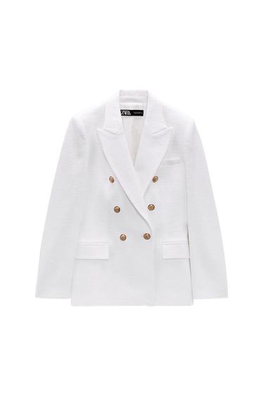 TEXTURED FITTED BLAZER