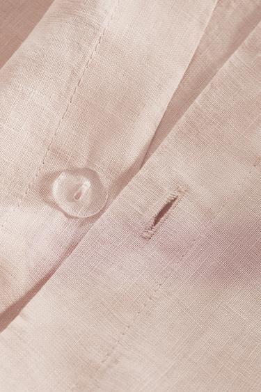 DRAP-HOUSSE LIN LAVÉ | 30 CM HAUTEUR (140 G/M²) - Rose pâle de Zara - Image 4