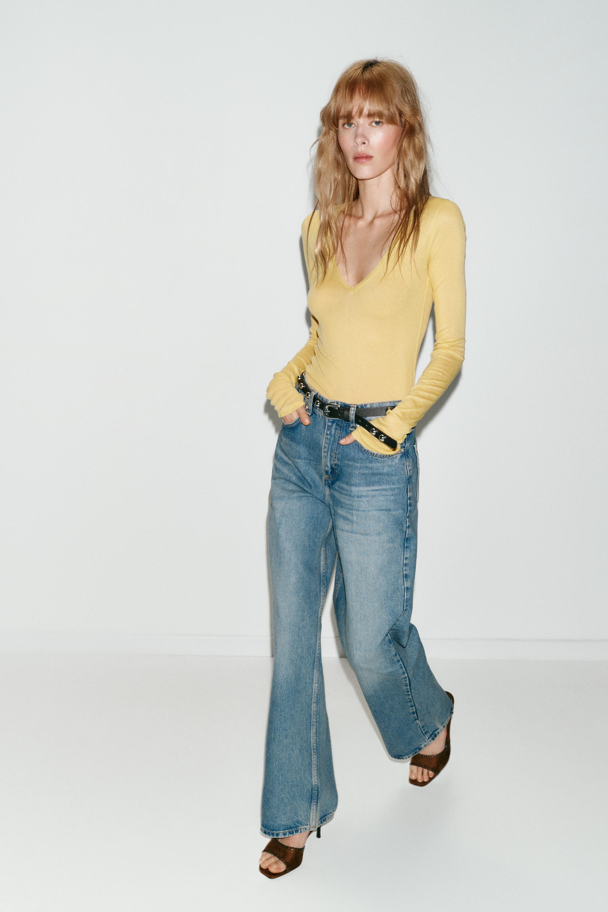JEAN Z1975 DROIT EFFILÉ TAILLE HAUTE AVEC CEINTURE