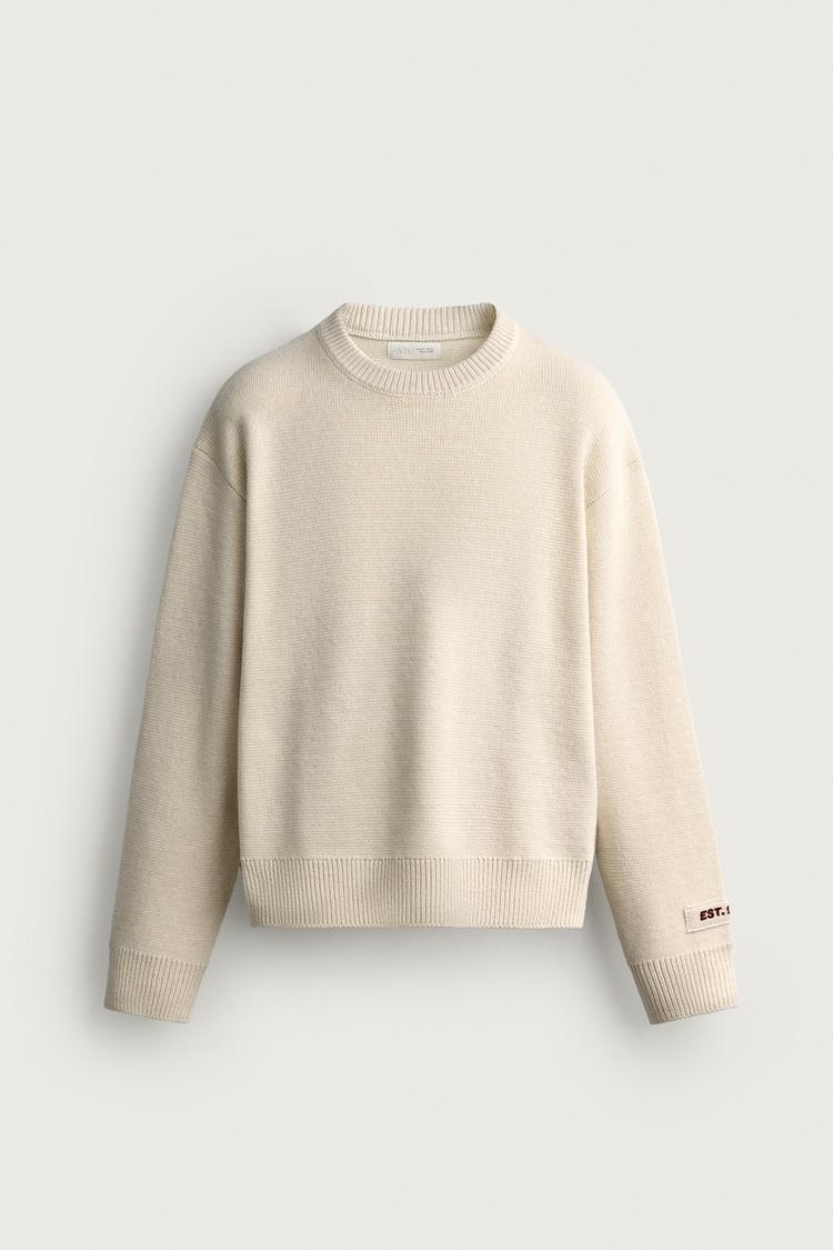 Jersey relaxed fit bordado