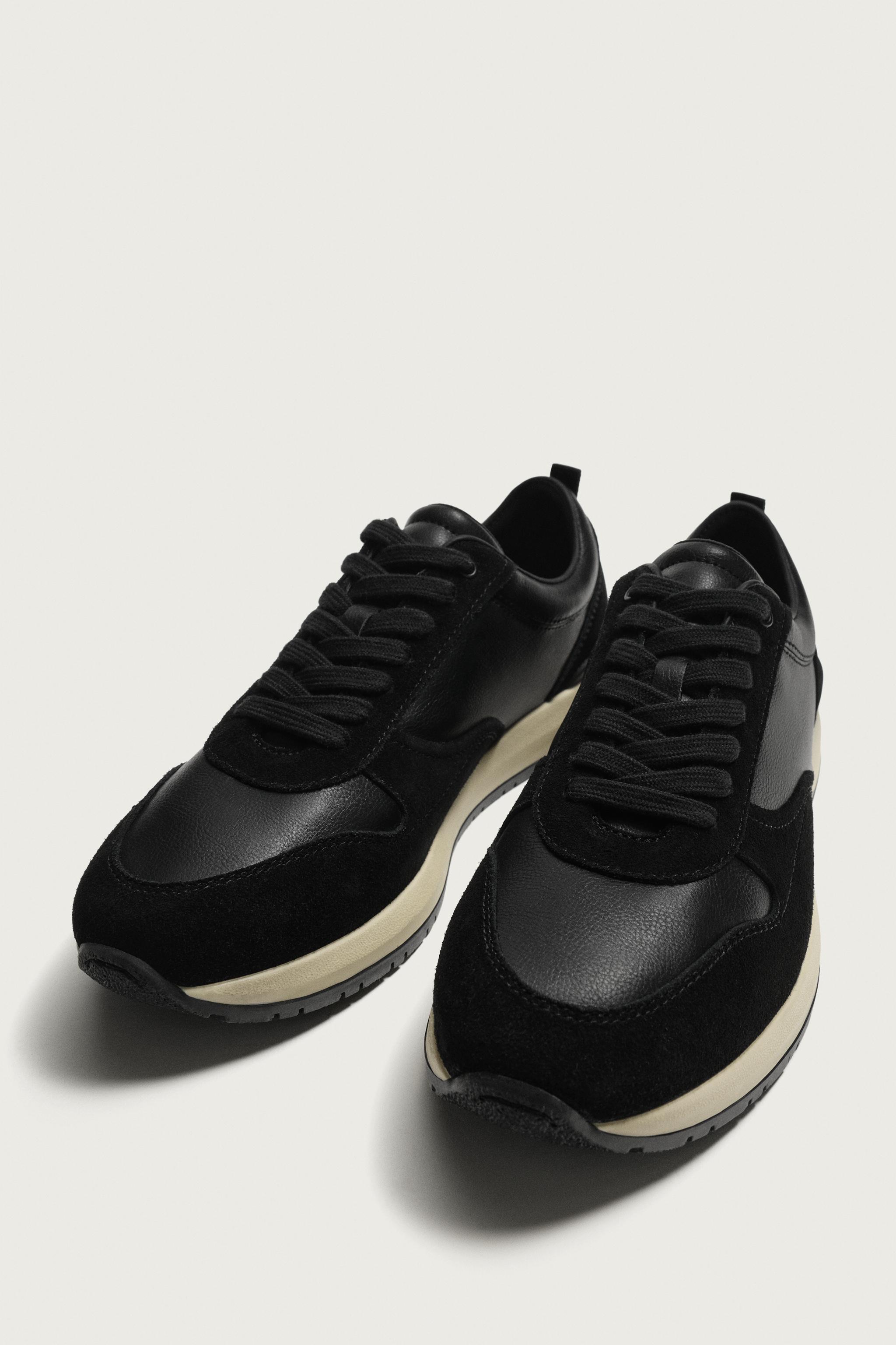 CASUAL SNEAKERS WITH LEATHER DETAILS