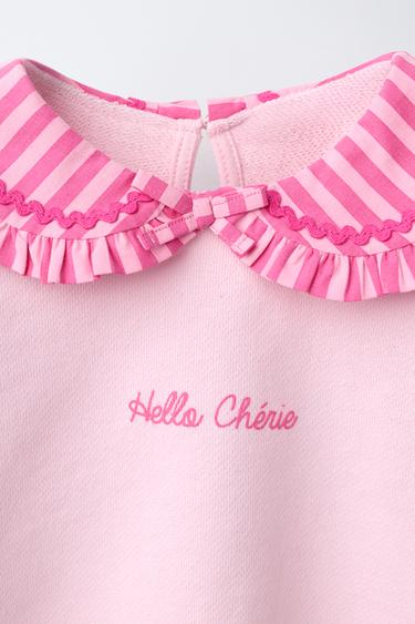 SWEAT COL CLAUDINE ONDULINA - Rose clair de Zara - Image 2