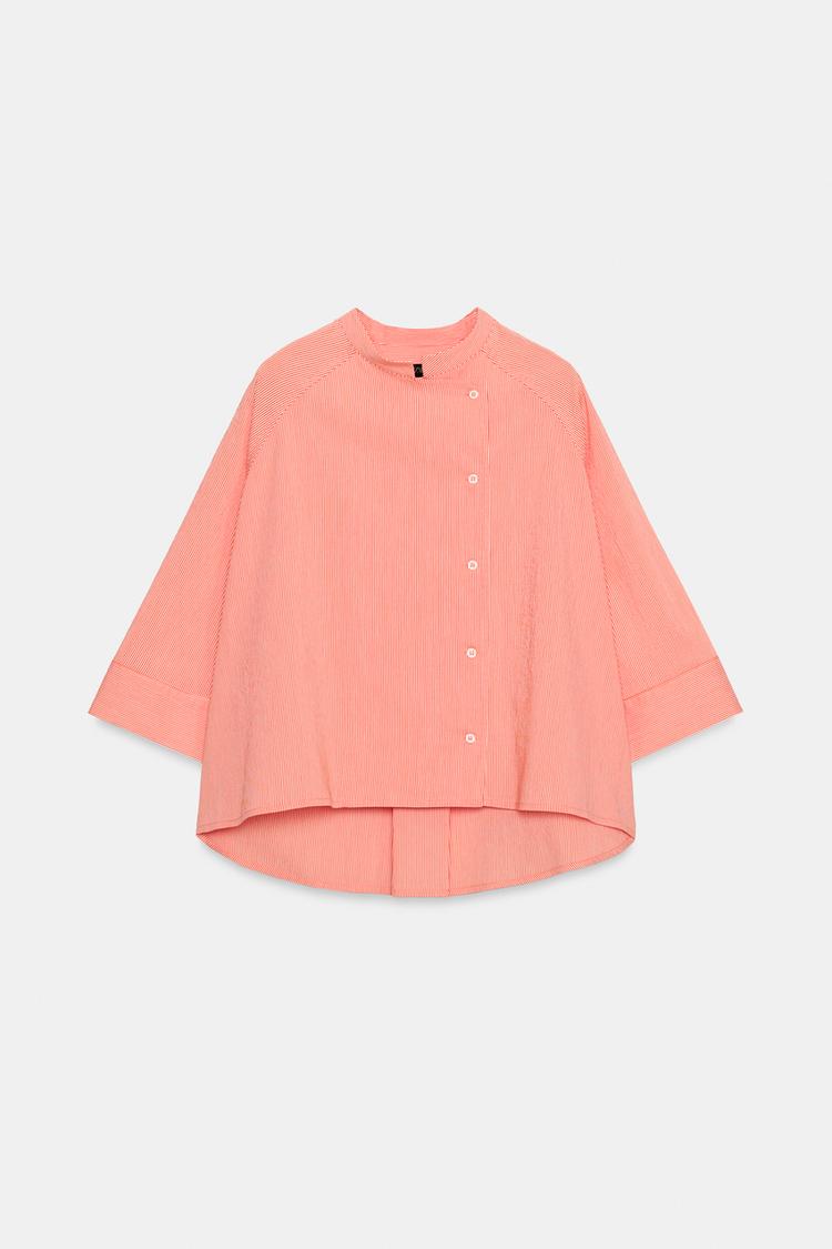 Camisa de rayas asimétrica de la colección ZW 6