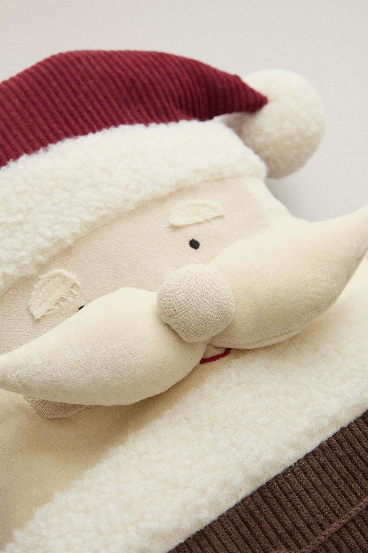KIDS SANTA CLAUS CHRISTMAS CUSHION — Multicolored