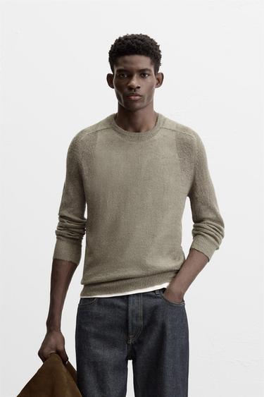 JERSEY LIGERO ESTRUCTURA - Khaki de Zara