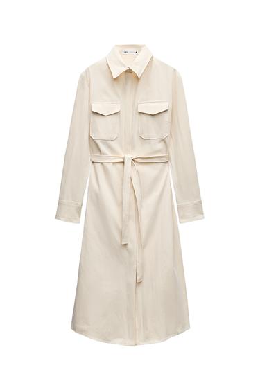 ZW COLLECTION POCKET SHIRT DRESS