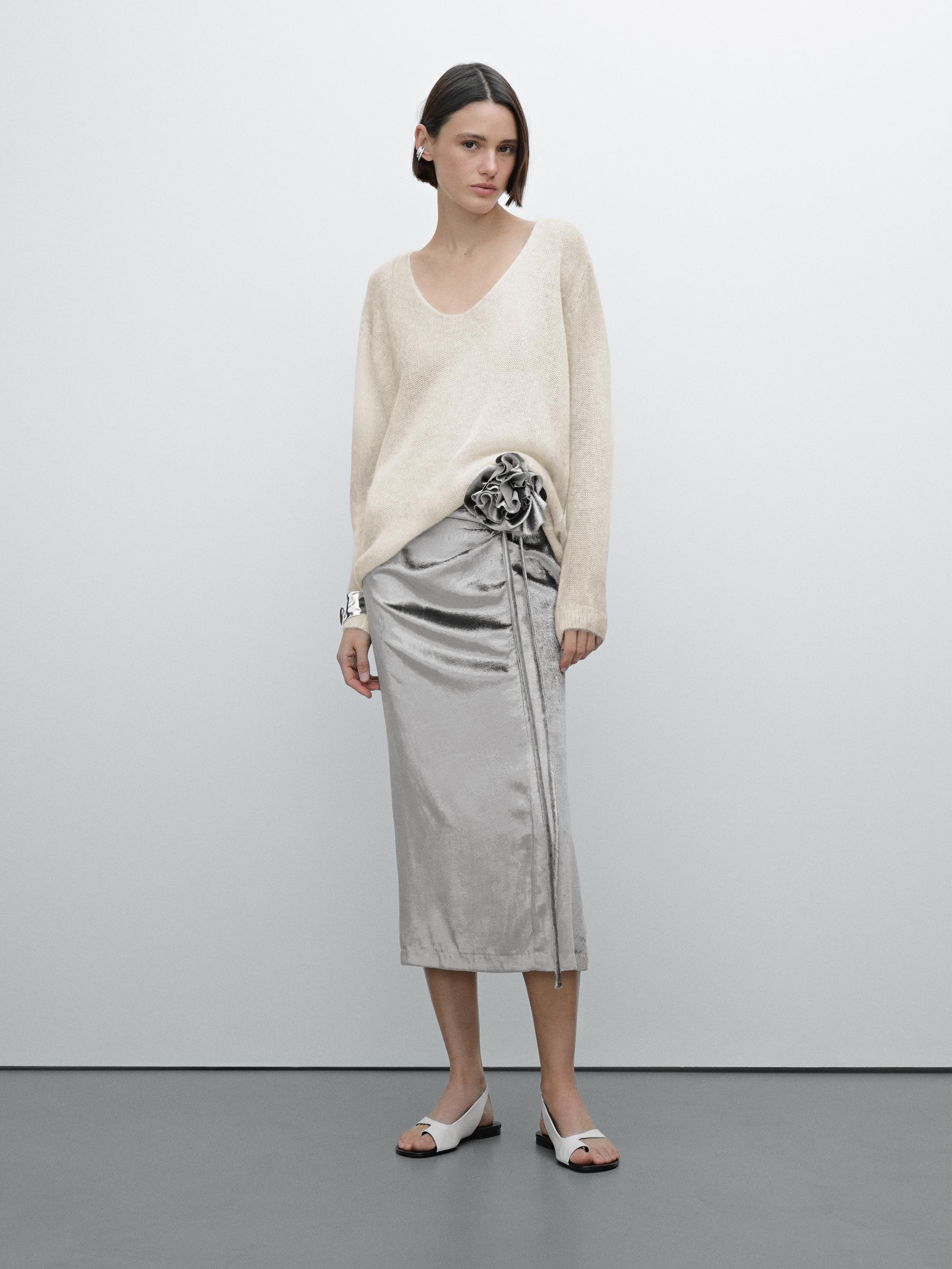 Tie-dye print knit sweater - Studio - Ecru | ZARA United States