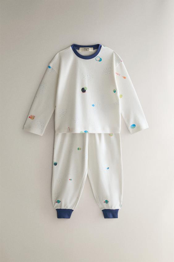 PIJAMA INFANTIL ESPAÇO - Branco-marfim da Zara - Imagem 0