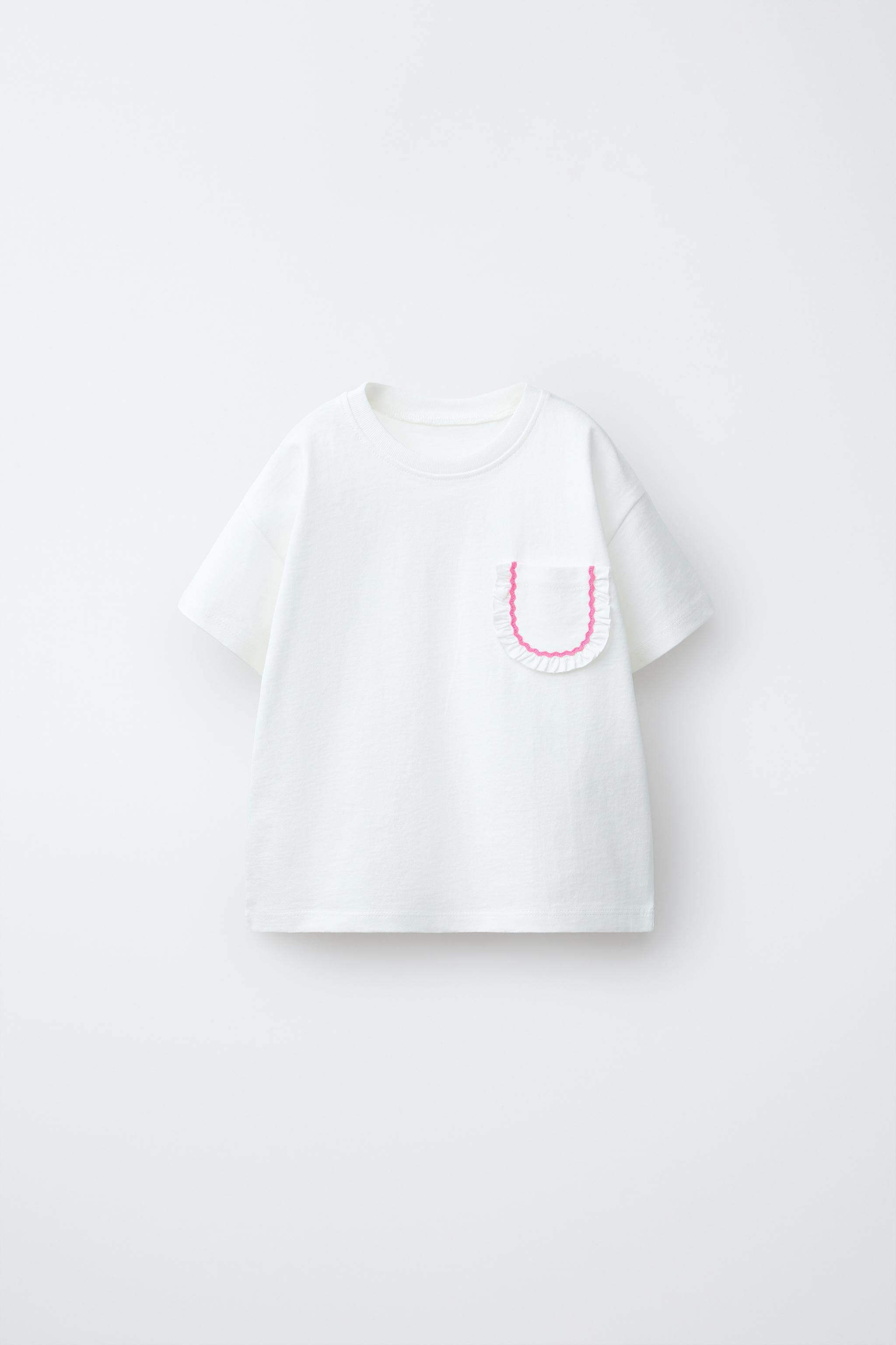 RUFFLE POCKET T-SHIRT