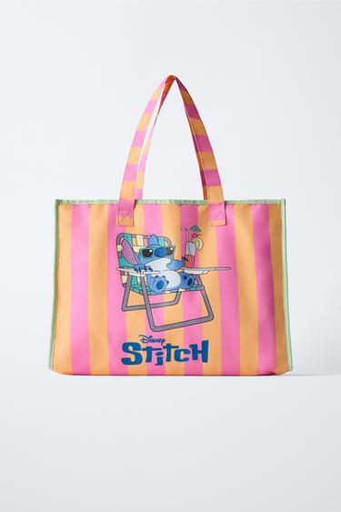 LILO & STITCH © DISNEY STRIPED TOTE BAG - Pink by Zara