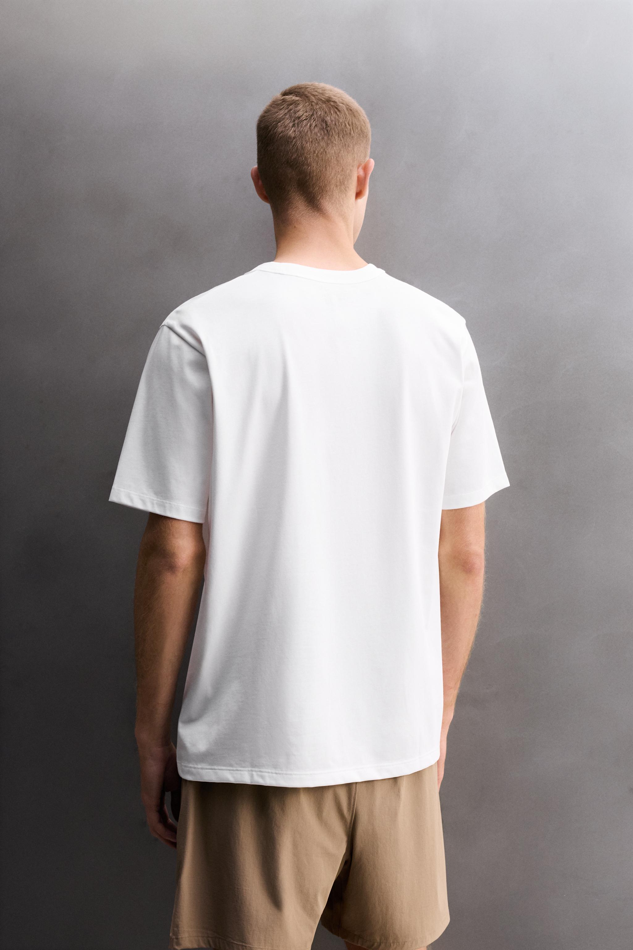 Zara KONFORLU ANTRENMAN T-SHIRTÜ görsel 3