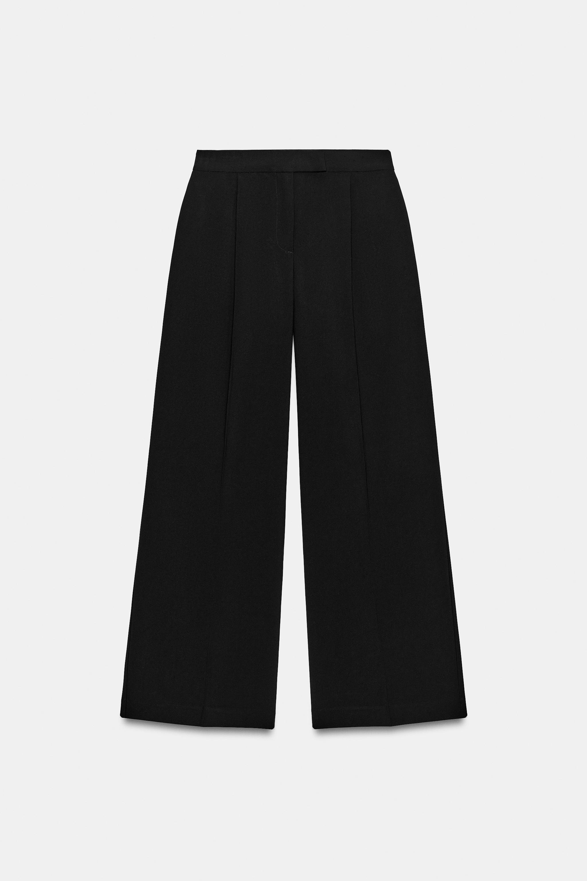 Zara Pensli Geniş Paça Pantolon görsel 4