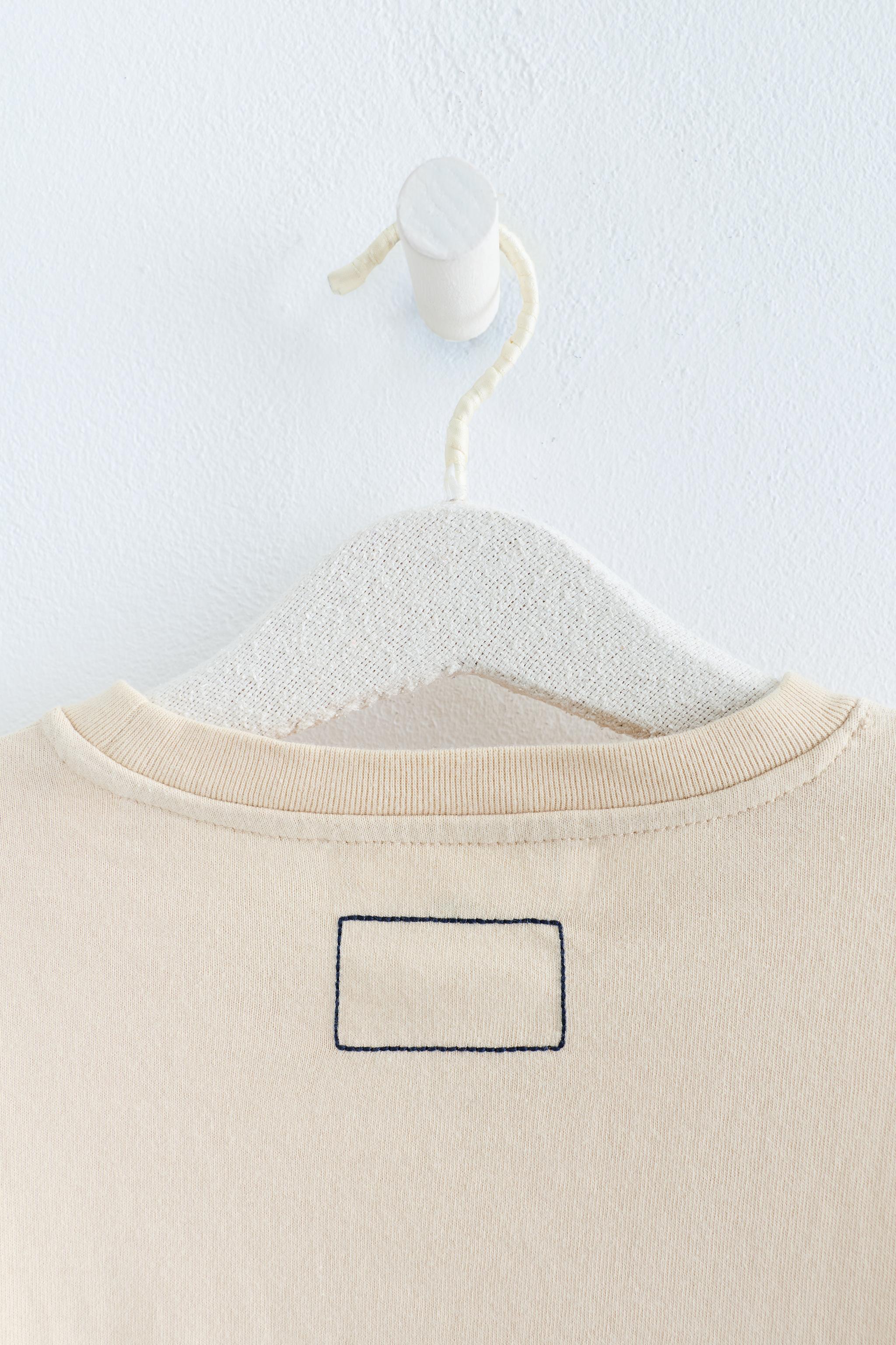 ZARA TIMELESS - T-SHIRT UNIE POIGNETS