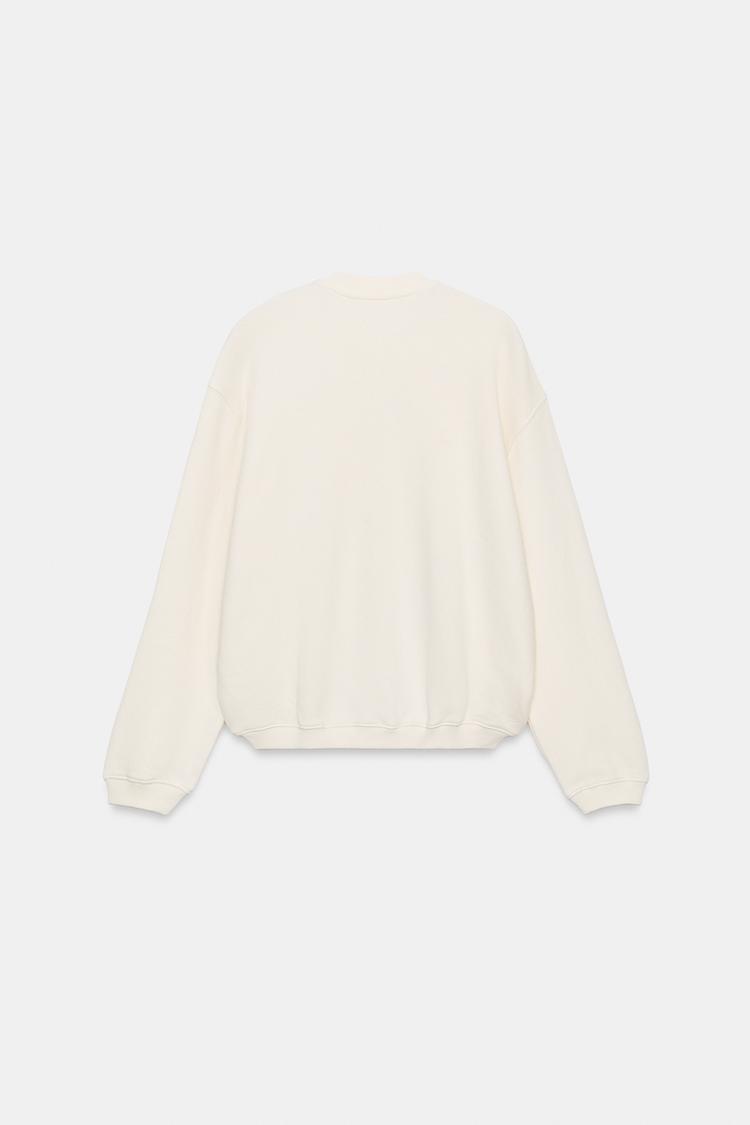 Sudadera de algodón con botones 5