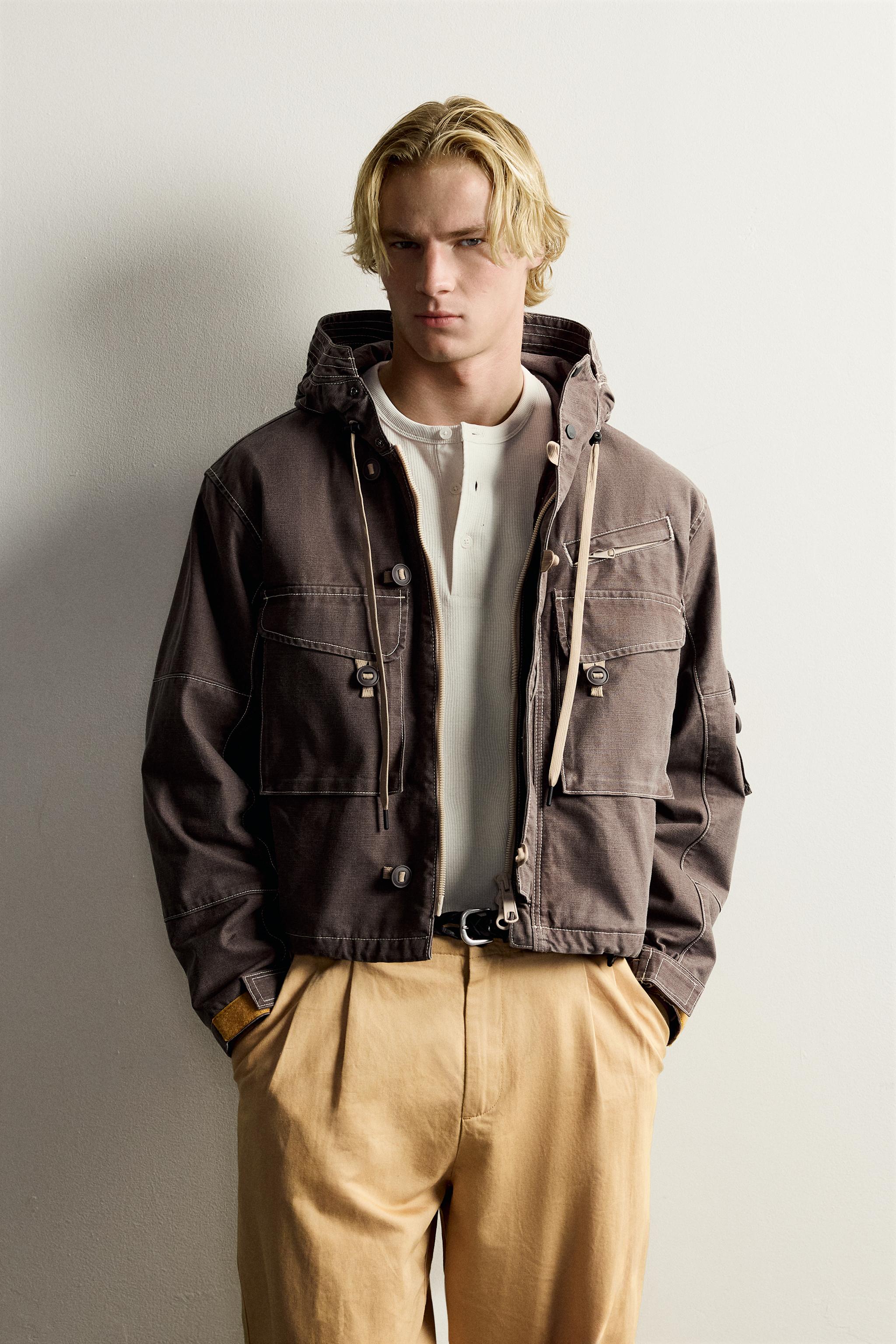 CROPPED UTILITY POCKET JACKET