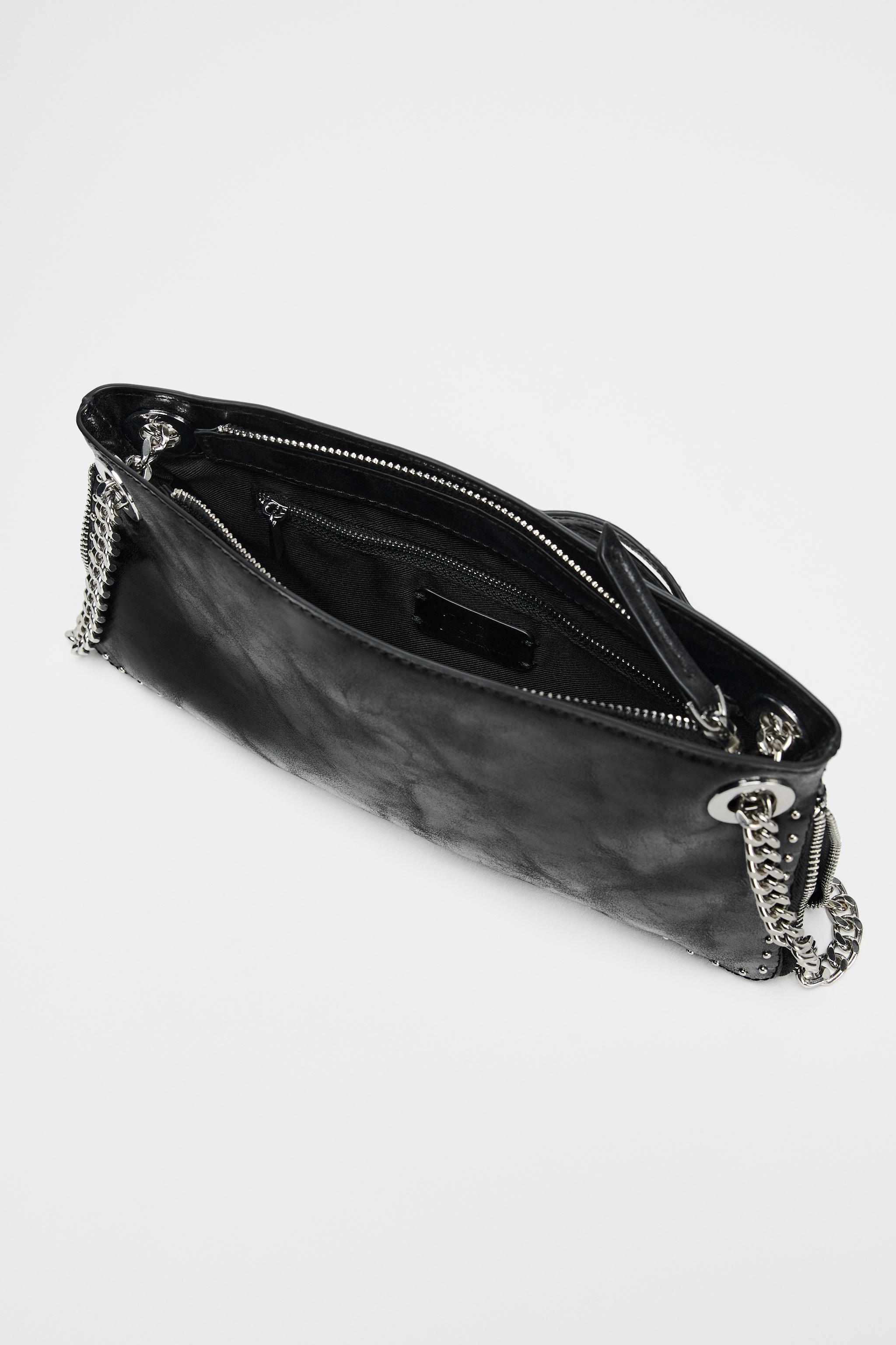 LONG STUDDED BAG - Black | ZARA United States