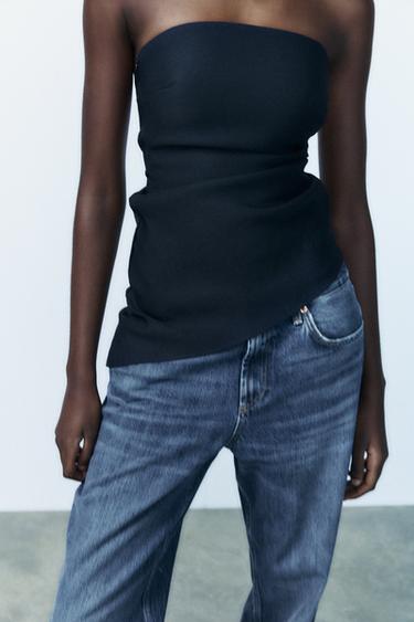 ASYMMETRIC PLEATED TOP - navy by Zara - Image 2