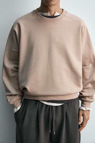 INTERLOCK SWEATSHIRT WITH POCKETS - Dusty pink by Zara - Image 5