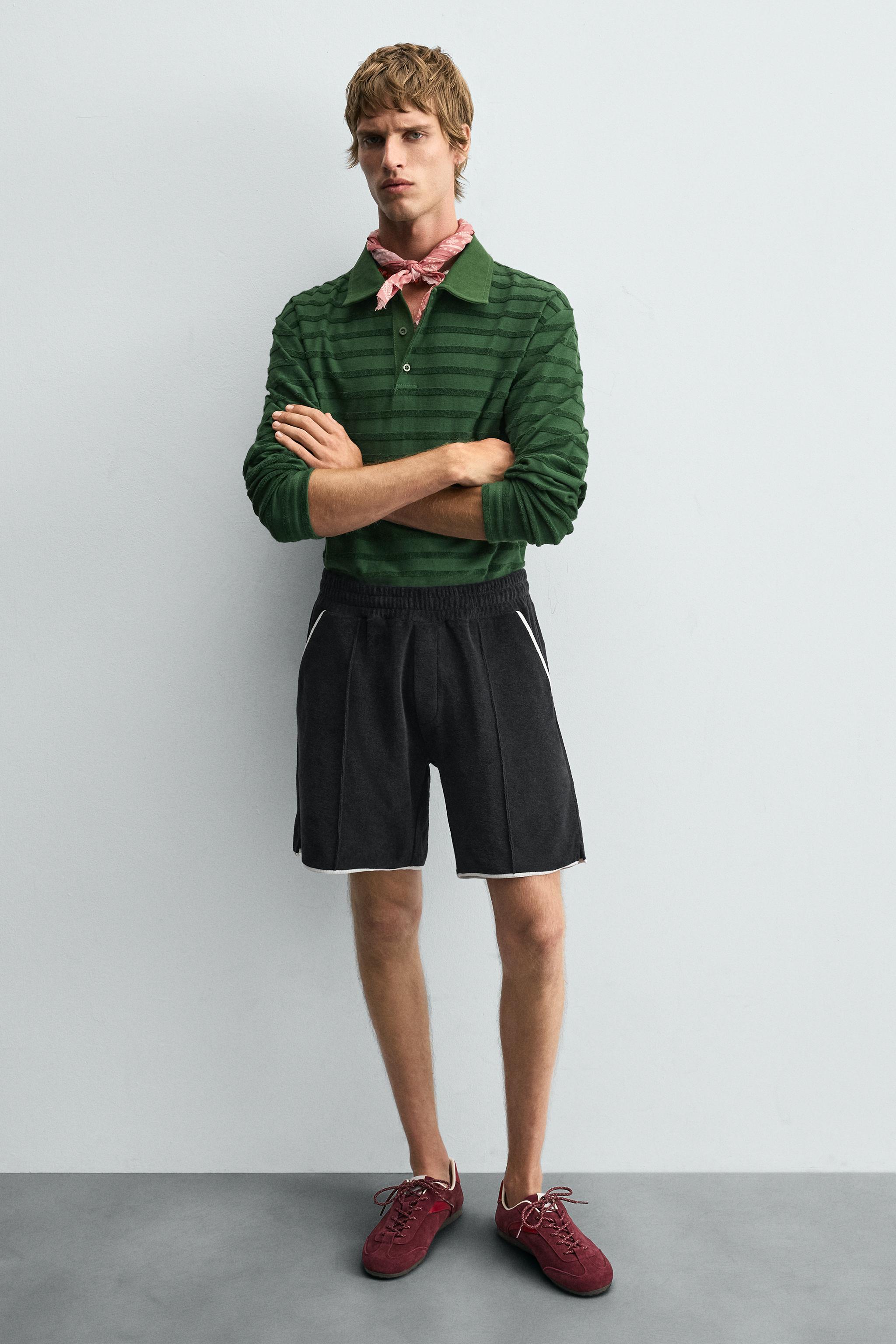 ru_ページ LEATHER TRAINERS - Burgundy Red | ZARA India