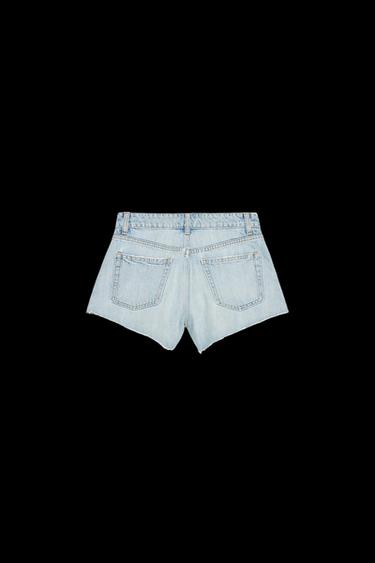 SHORTS MINI DENIM TRF TIRO MEDIO - Azul claro de Zara