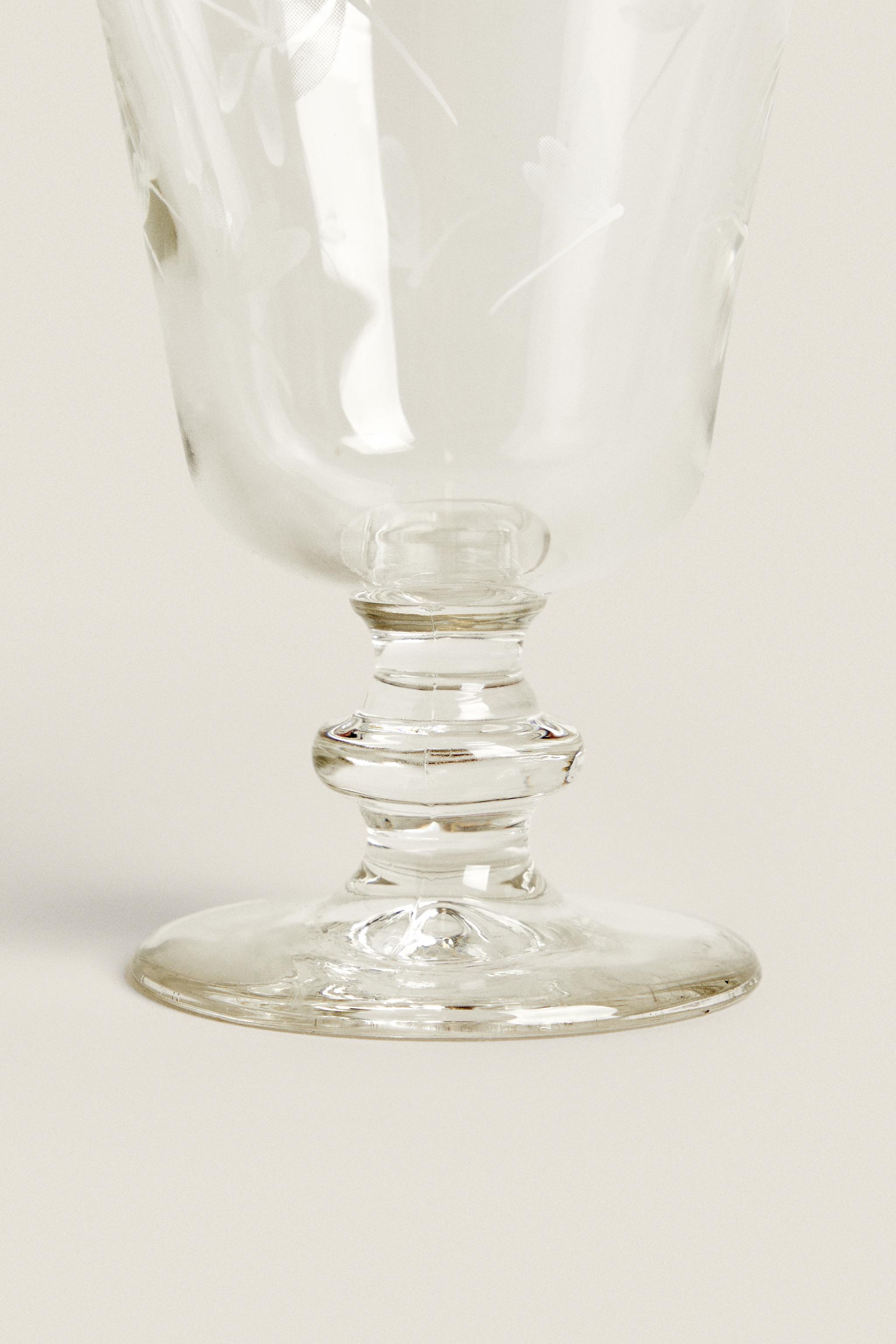 トレース ガラス ワイングラス - ホワイト | ZARA Japan / 日本