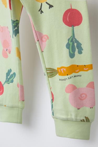 2-6 ANS/ PYJAMA FERME - Vert de Zara - Image 6