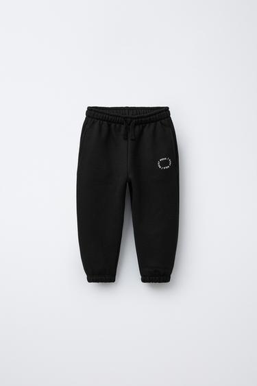 LOGO JOGGERS - Black by Zara