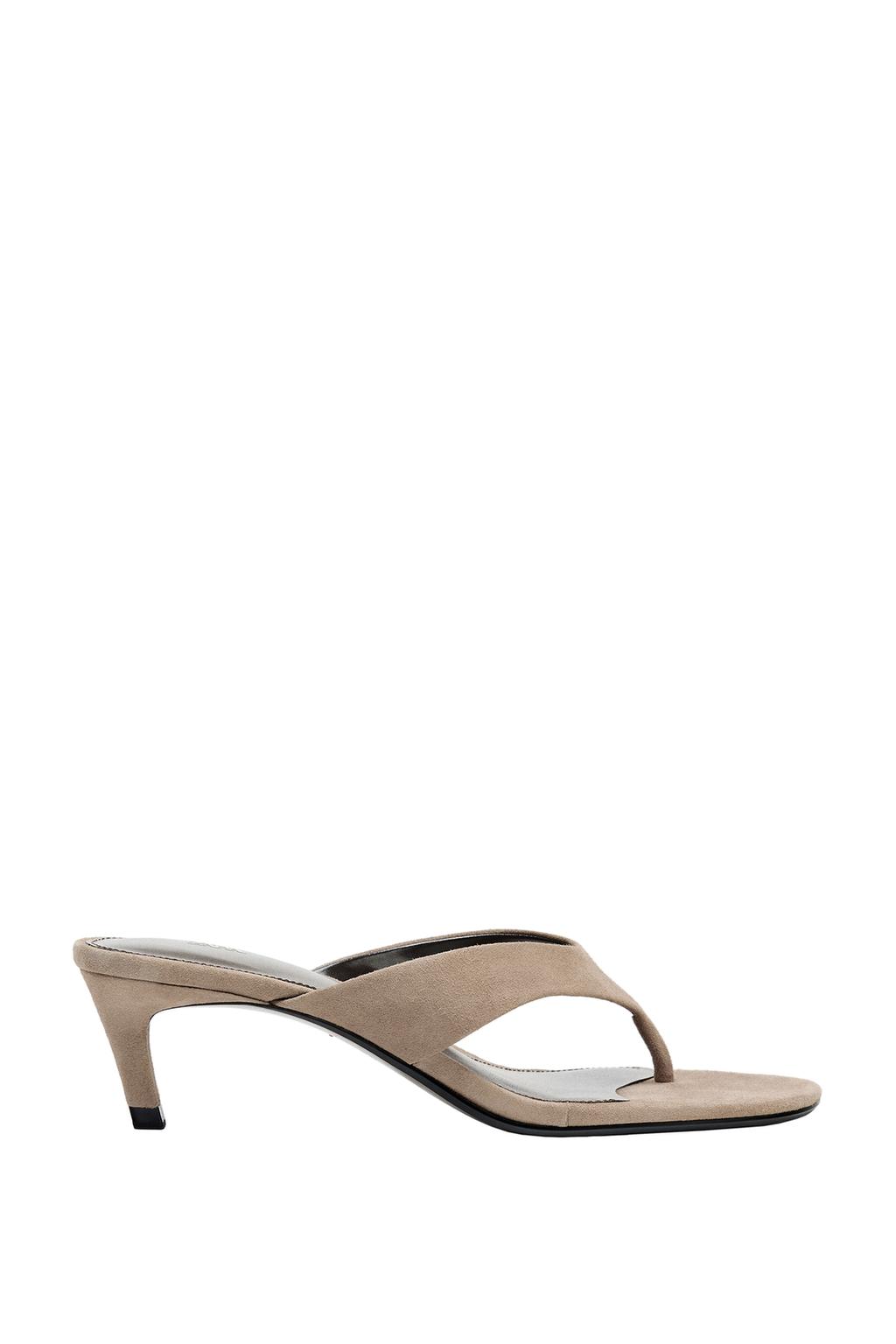 SUEDE HEELED SANDALS - image 4