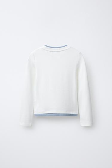 DOUBLE T-SHIRT WITH MODAL - White by Zara - Image 1