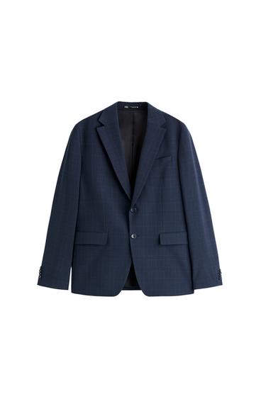CHECKED SUIT BLAZER