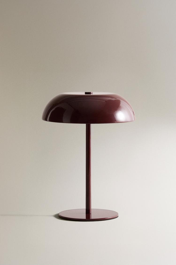 MONOCOLOUR CORDLESS TABLE LAMP — Maroon