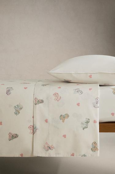 KIDS' MY LITTLE PONY© HEART PRINT FLAT SHEET - Multicoloured by Zara - Image 2