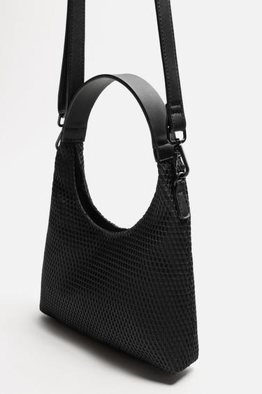 MESH CROSSBODY BAG - Black by Zara - Image 4