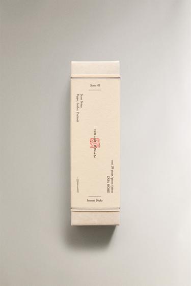 CUIR NUIT AROMATIC INCENSE STICKS (PACK OF 20) - charcoal grey by Zara - Image 3