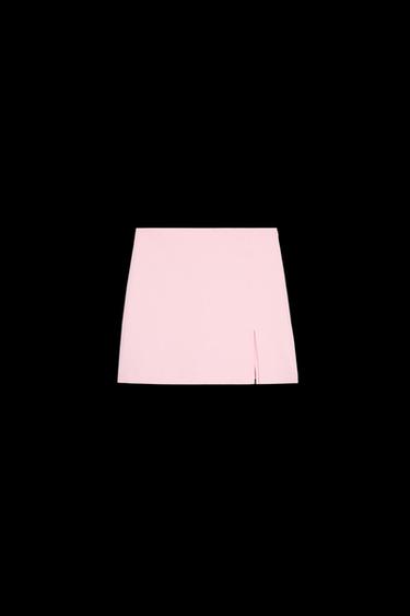 SKORT WITH SLIT AT THE HEM - Pastel pink by Zara - Image 0