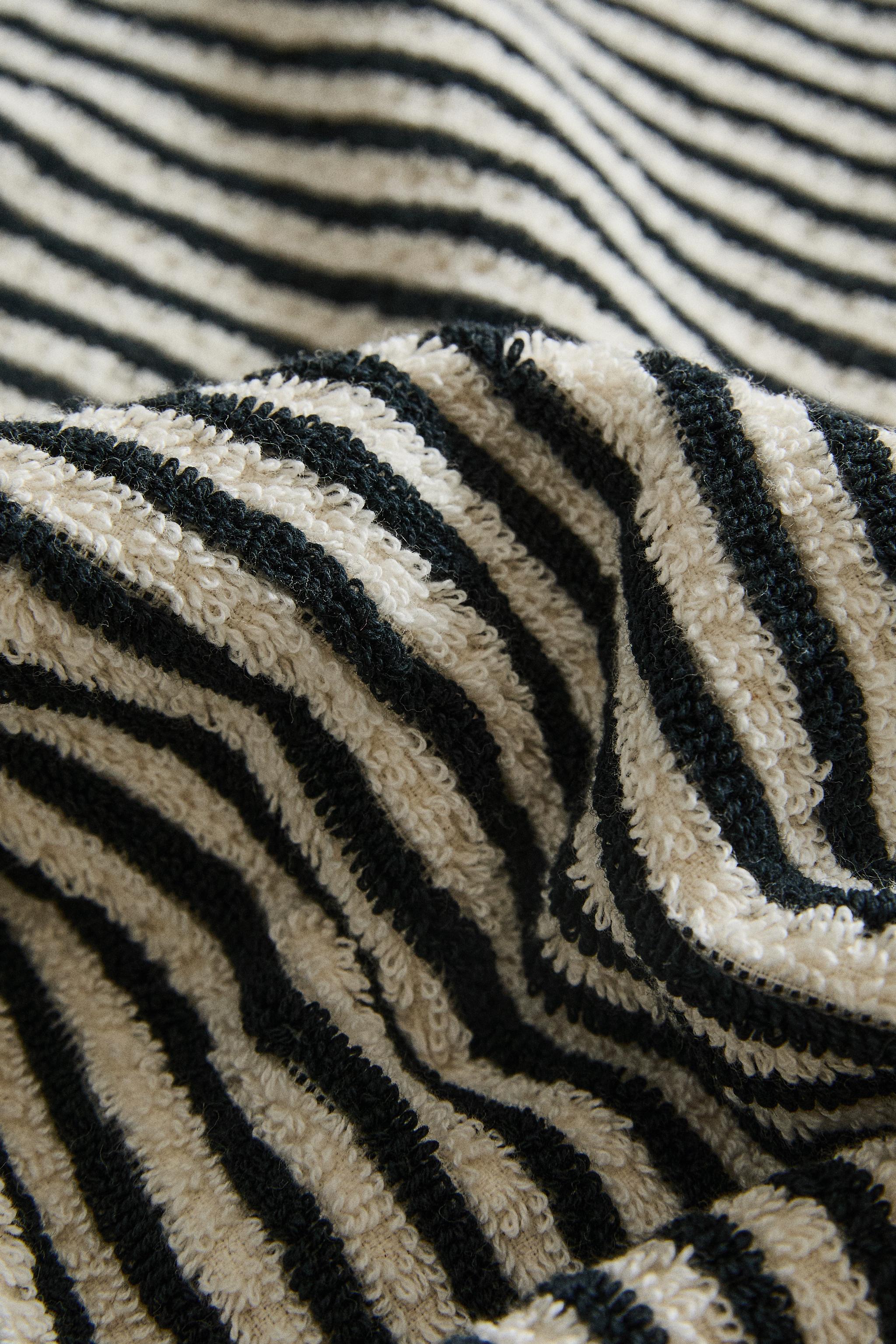 DYED THREAD COTTON BATH TOWEL