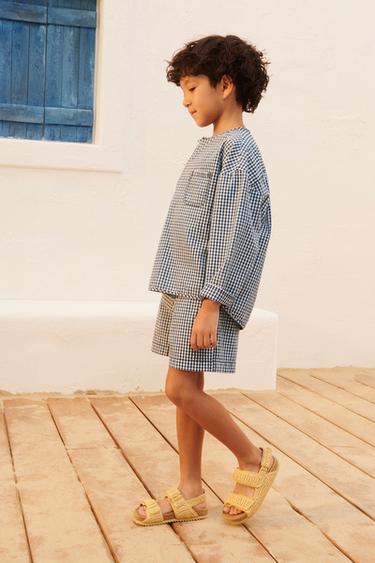 SANDALIA EFECTO RAFIA - Marrón Arena de Zara - Imagen 0