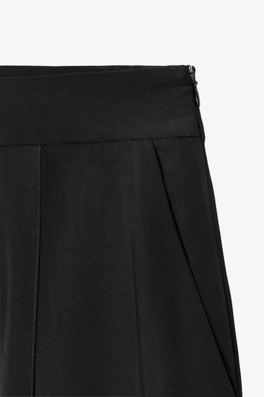 ZW COLLECTION LOOSE-FITTING DARTED TROUSERS - Black by Zara - Image 7