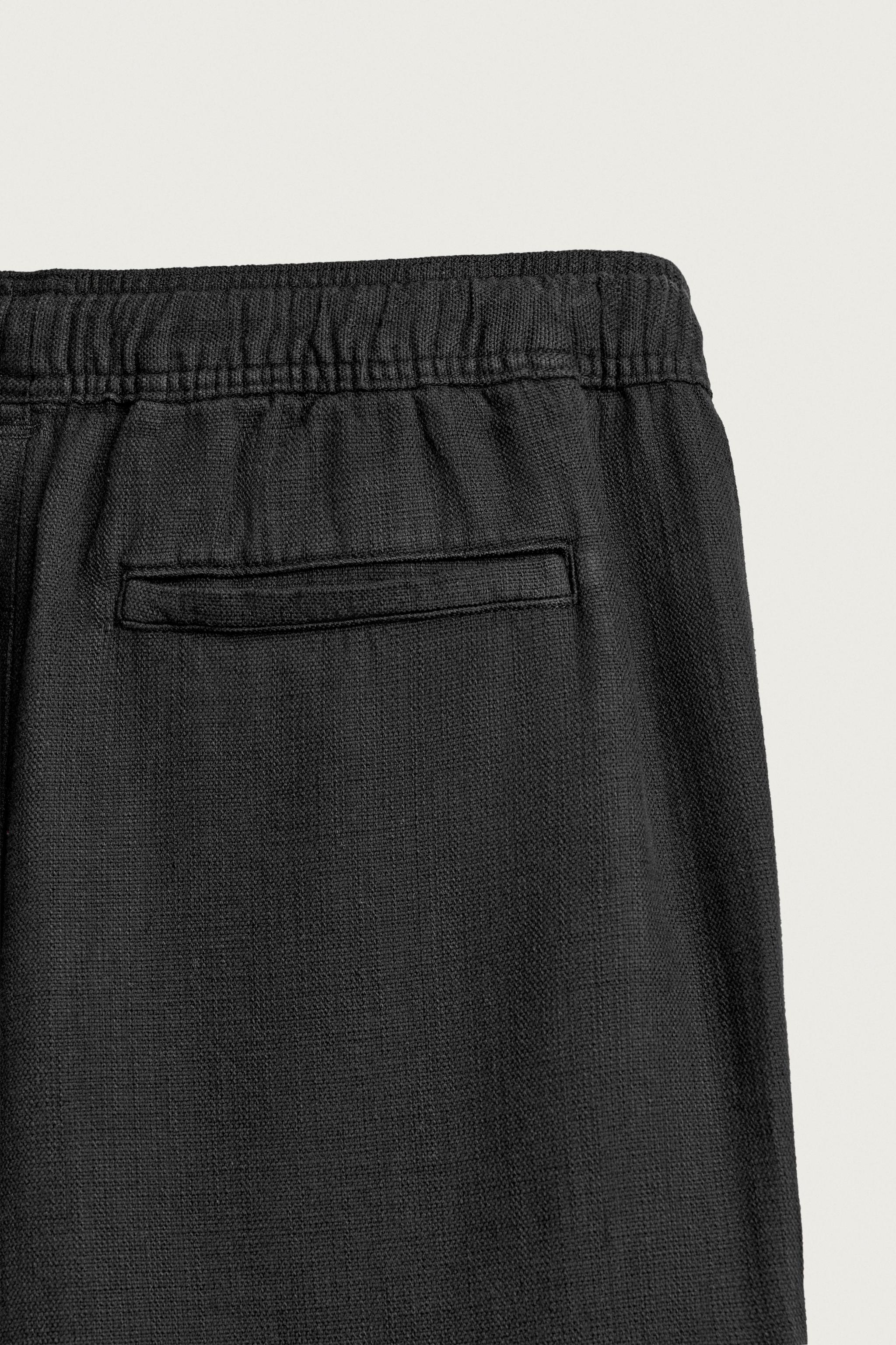 Мужские брюки Zara RELAXED FIT TEXTURED PANTS — фото 9