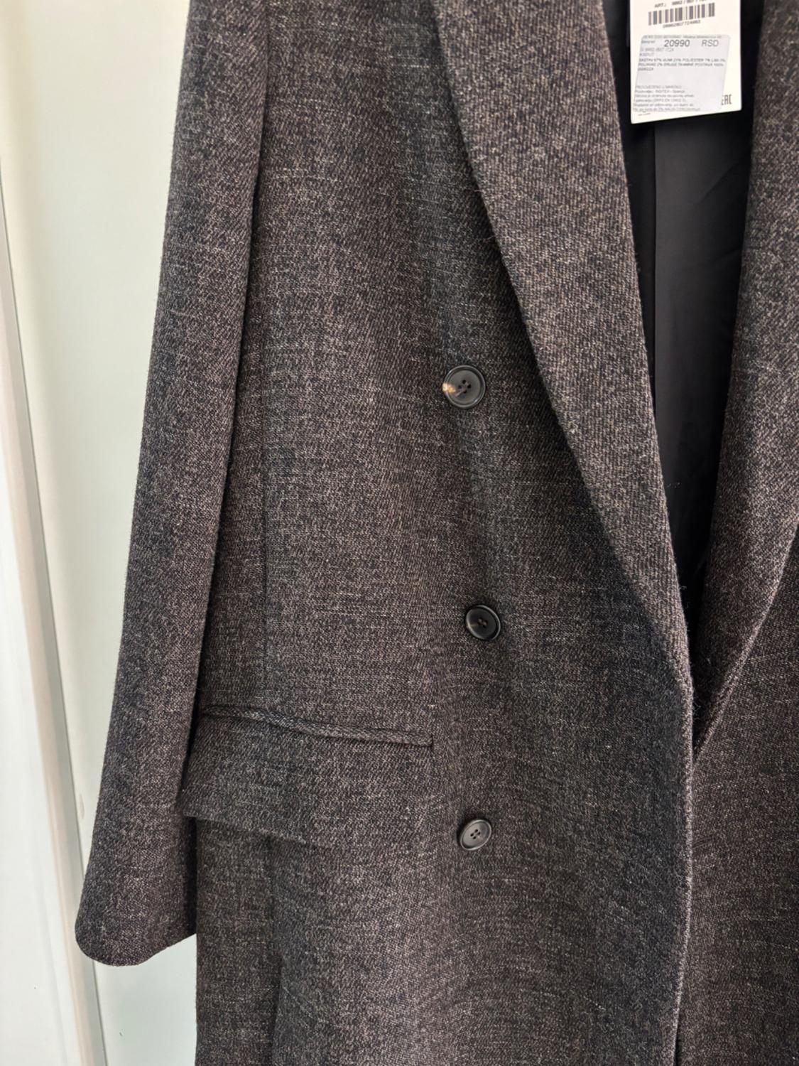 WOOL BLEND COAT WITH VENTS ZW COLLECTION - Image 6