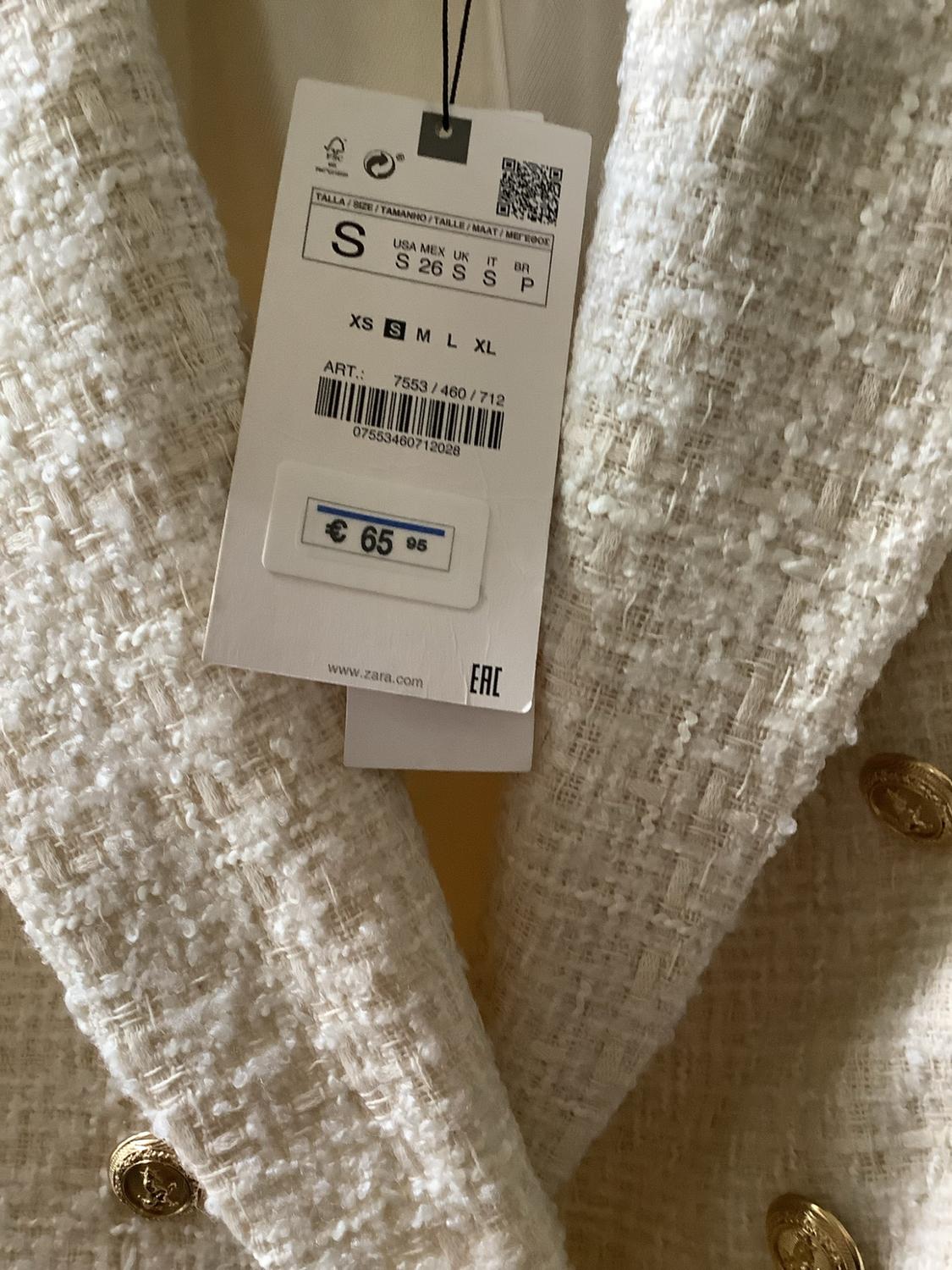 TEXTURED DOUBLE-BREASTED BLAZER - Image 6