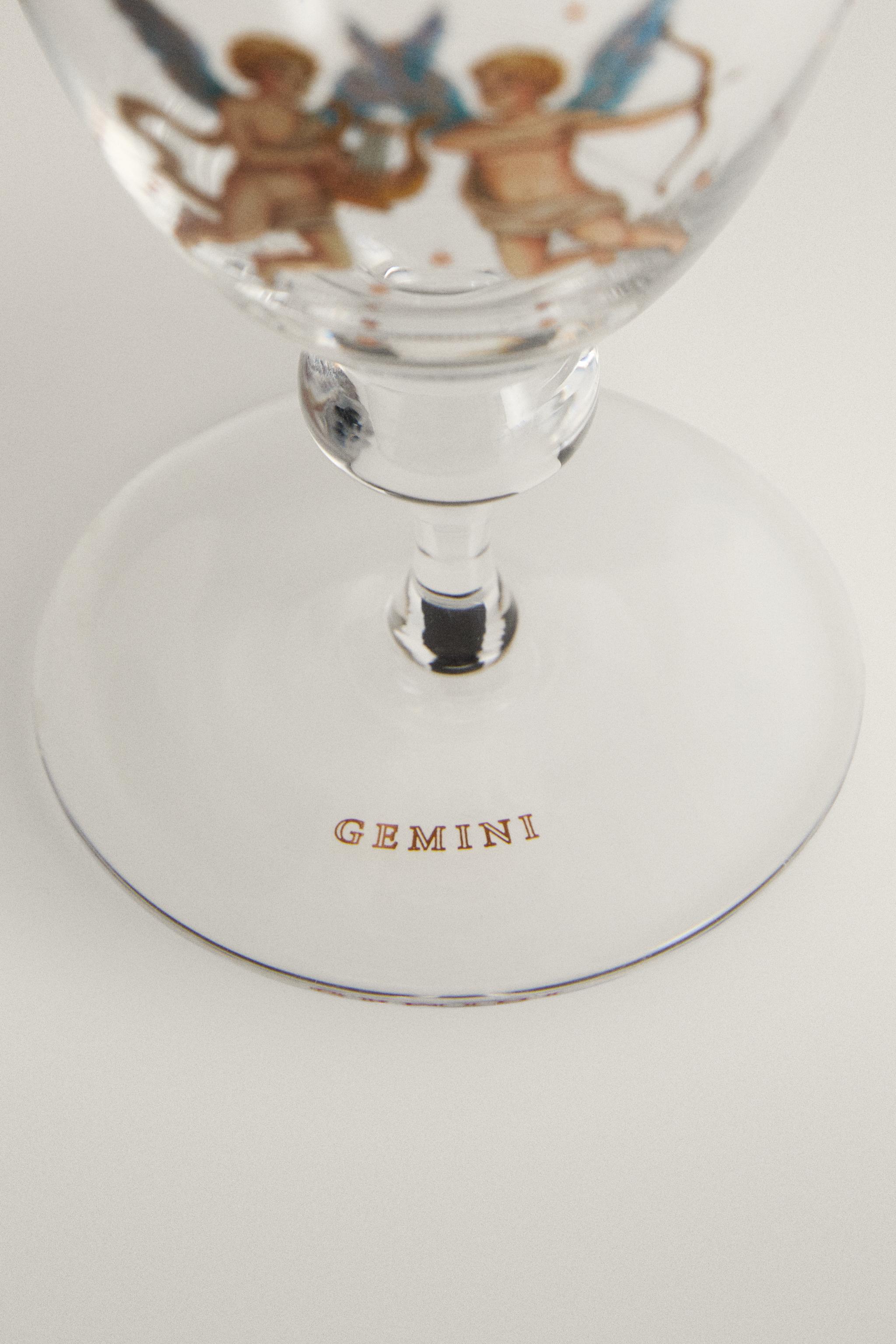 GEMINI ZODIAC GLASS | MARISA BERENSON