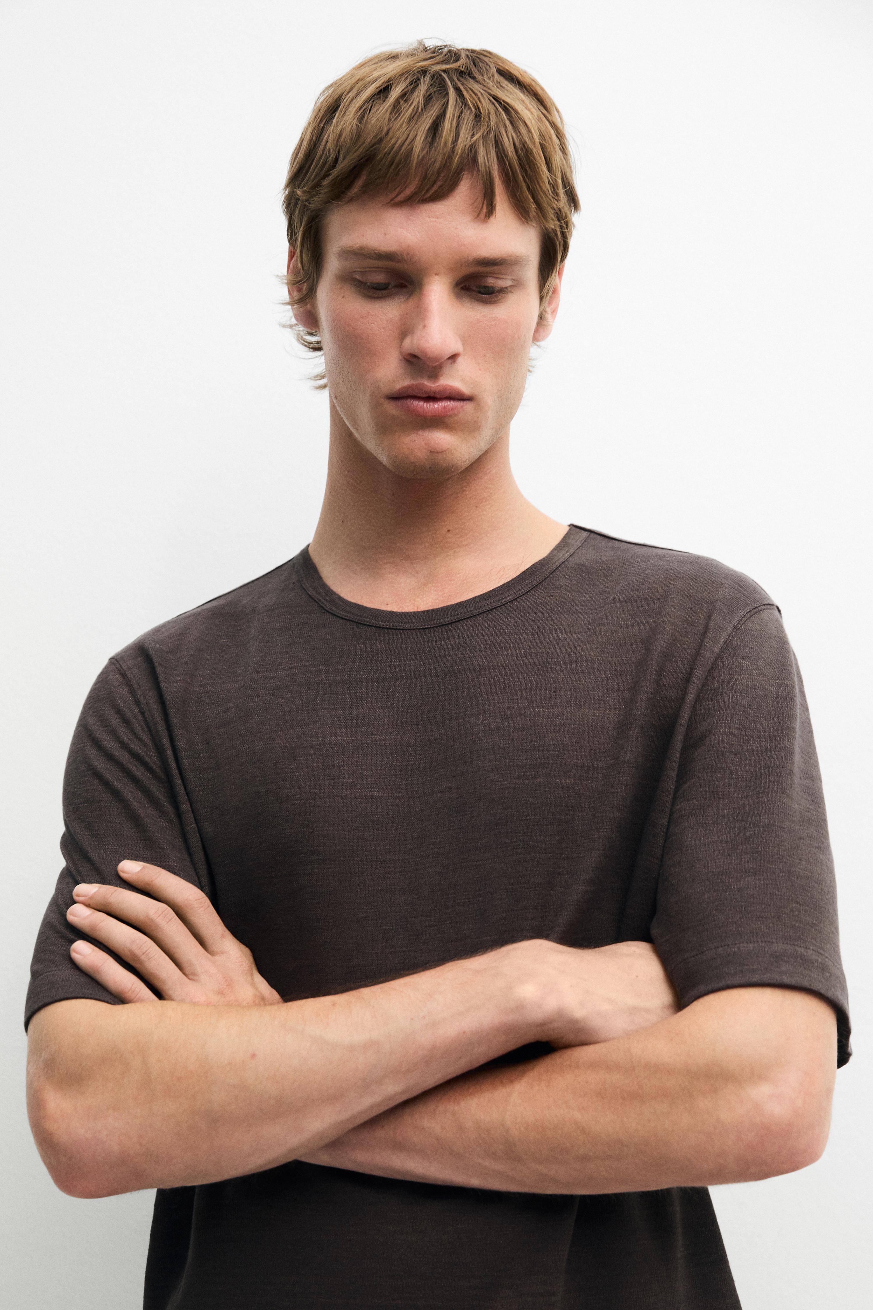 T-shirt manches courtes 100 % lin