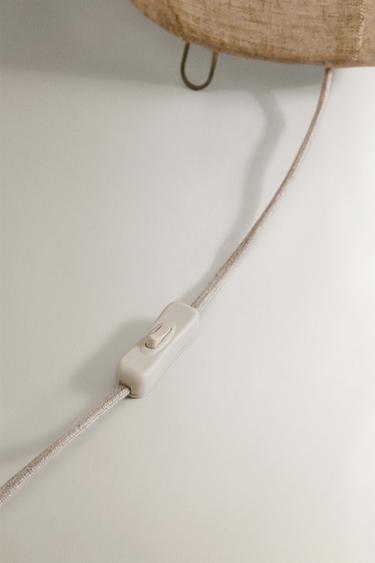 OVAL LINEN FLOOR LAMP - Ecru by Zara - Image 4