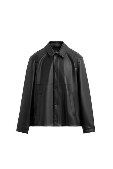 FAUX LEATHER JACKET